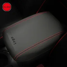 Microfiber Leather Car Styling Armrest Box Cover Armrest Storage Pad Cushion Protector for Subaru Forester 2013-2018 Accessories