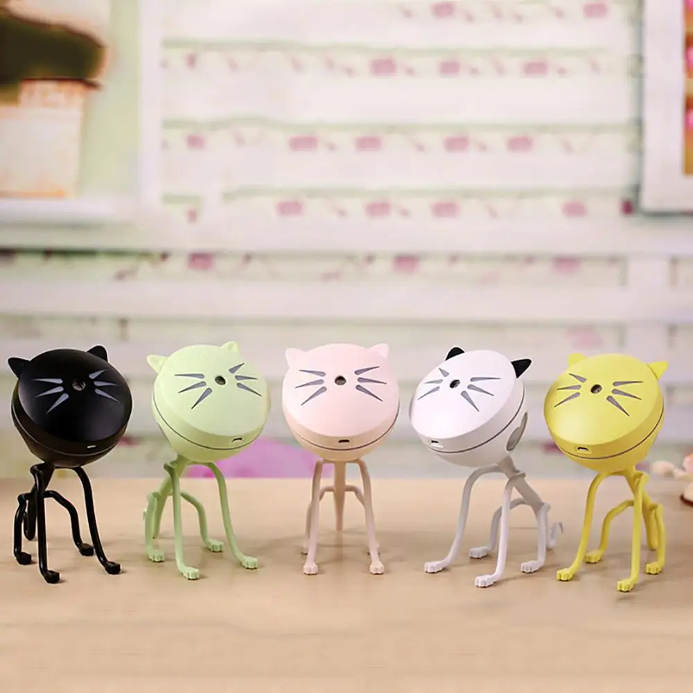 

Cute Cat Shape Home LED Night Light Humidifier USB Moist Diffuser Air Ornament
