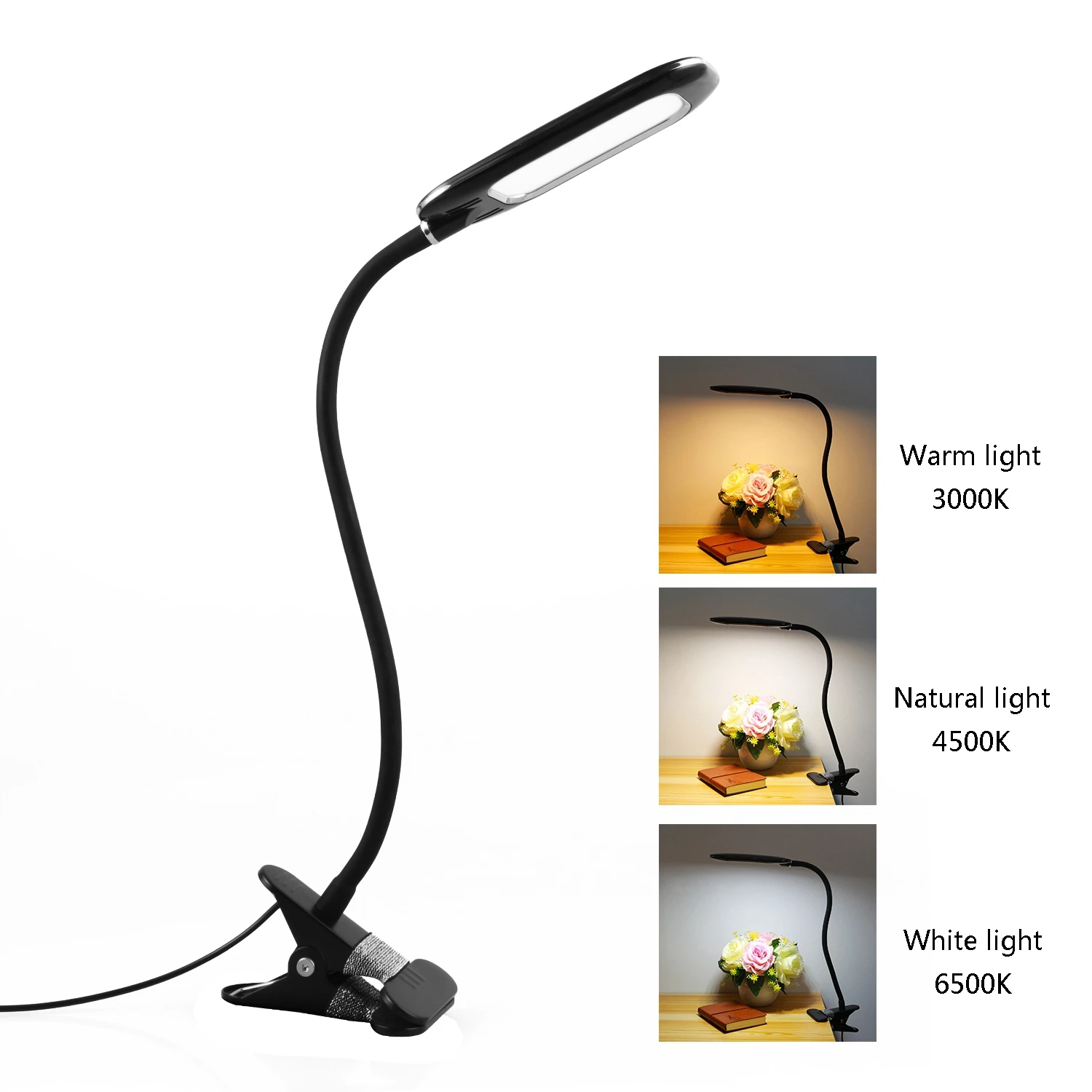 

LED Desk lamp usb 3 Level Dimmable led Table Lamp Study Reading light for bedroom Night Light book light
