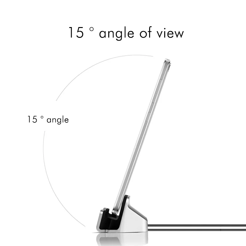 Overfly Micro USB Charger Docking Station Type C Desktop Charging Port Sync Cradle Dock Stand Holder for Samsung Huawei Xiaomi