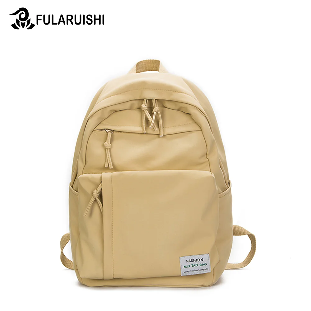 

Fularuishi 2019 Hot Sale Style Bookbags Womens Backpack Travel Bags Student School Bag Girl Solid Bags Casual Travel Rucksack