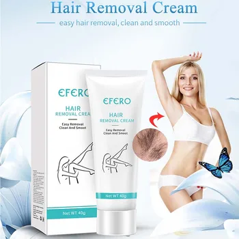 

EFERO Unisex Hair Removal Cream Painless Depilatory Cream Underarm Leg Hair Depilation Hot Mdf