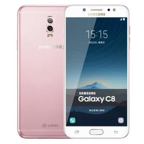 Samsung Galaxy C8(SM-C7100) Super AMOLED FHD 4 Гб ОЗУ 64 Гб ПЗУ 16 МП фронтальная камера Две sim-карты Восьмиядерный Lte 4G мобильный телефон - Цвет: pink