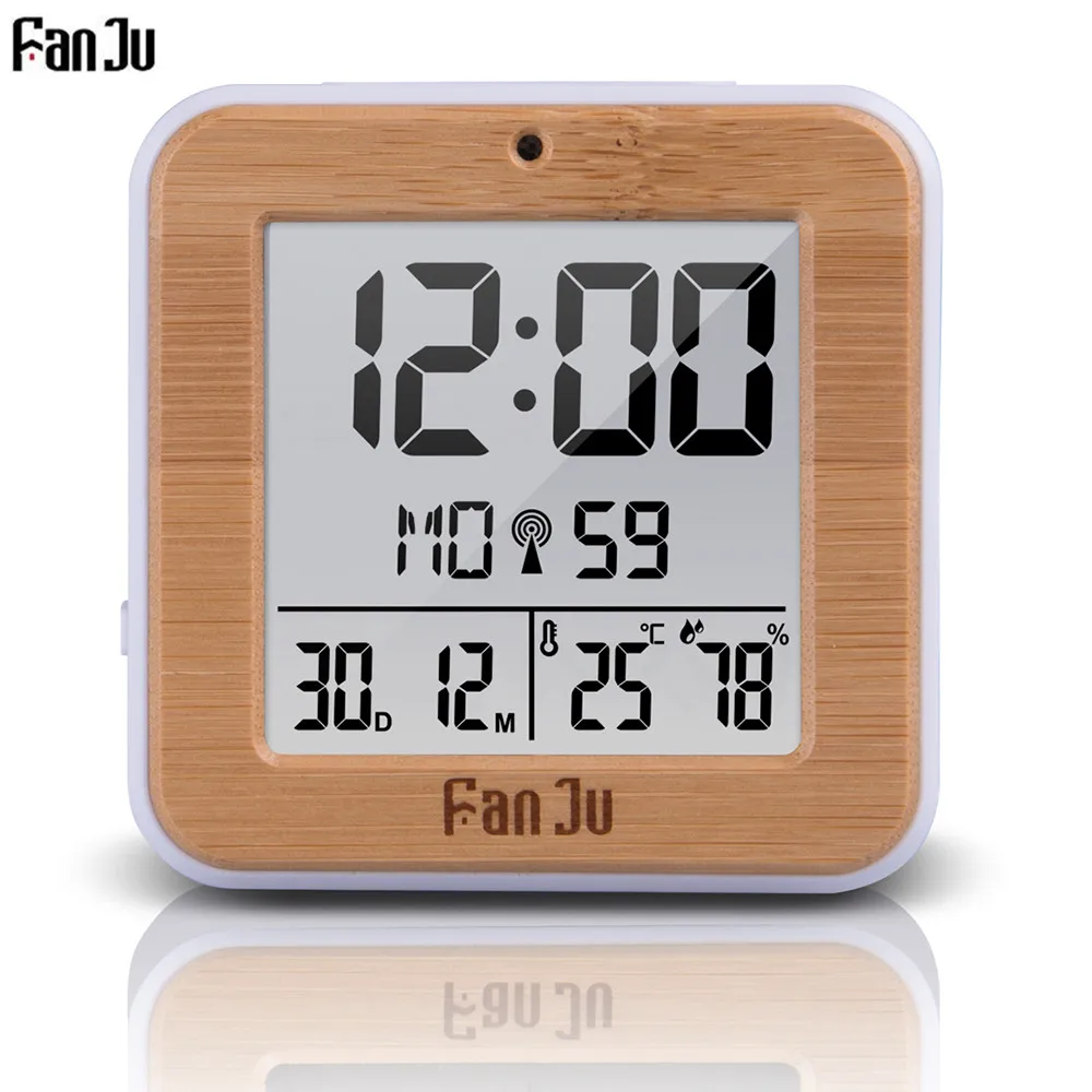 

Fanju FJ3533 Digital Alarm Clock LCD Display Temperature Humidity Dual Alarm Backlight Snooze Date Multifunction Table Clock