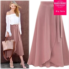 Плюс Размер Женская 6XL летняя новая высокая талия кружева нерегулярные лоскутные подола юбка Свободная Повседневная Женская одежда 3 цвета юбка L572