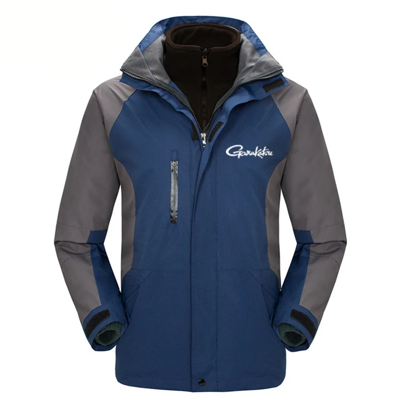 

2019 New Man Jacket Gamakatsu Fishing Clothing Keep Warm Fishing Suit Outdoors Fleece Catching Camping Two Piece Jacket Waterpro