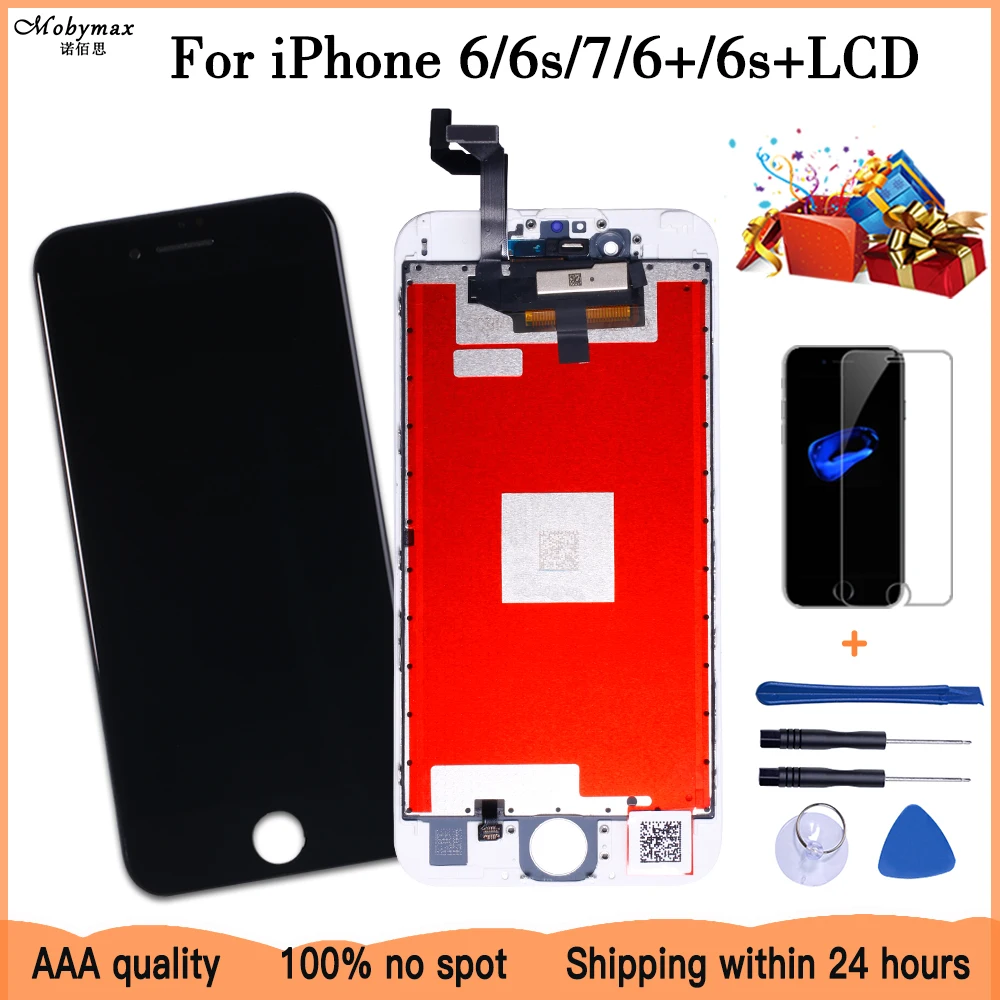 100% Brand New LCD For iPhone 6S 6G 6 Plus Display Touch Screen Digitizer Assembly 7 No Dead Pixel+Gift White Black | Мобильные