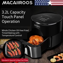 Macaiiroos воздушная фритюрница 3,2 л multi-function духовка Intelligent oil less NO smoke chips nuggets mozzarella stick maker