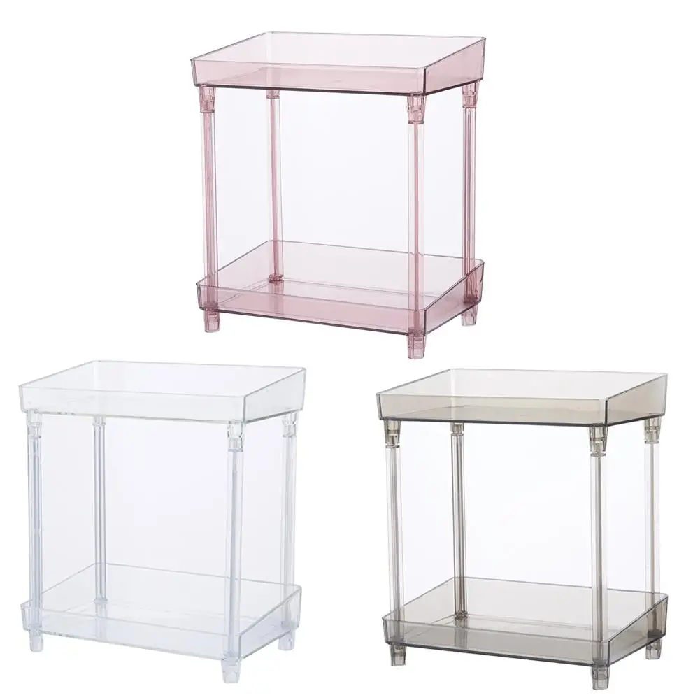 

New Makeup Tool Storage Box Double Layers Bathroom Bedroom Table Storage Rack Cosmetic Container Holder