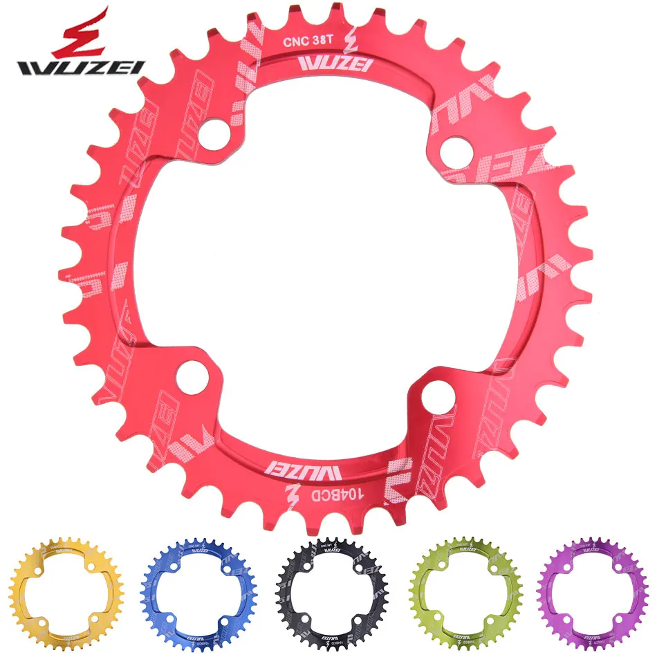 WUZEI CNC Crank 104BCD Round 30T Chainring Narrow Wide Circle Crankset Plate