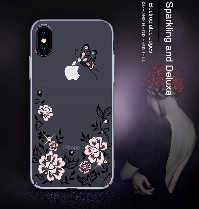 Crystal diamond case cover for iPhone X (6)