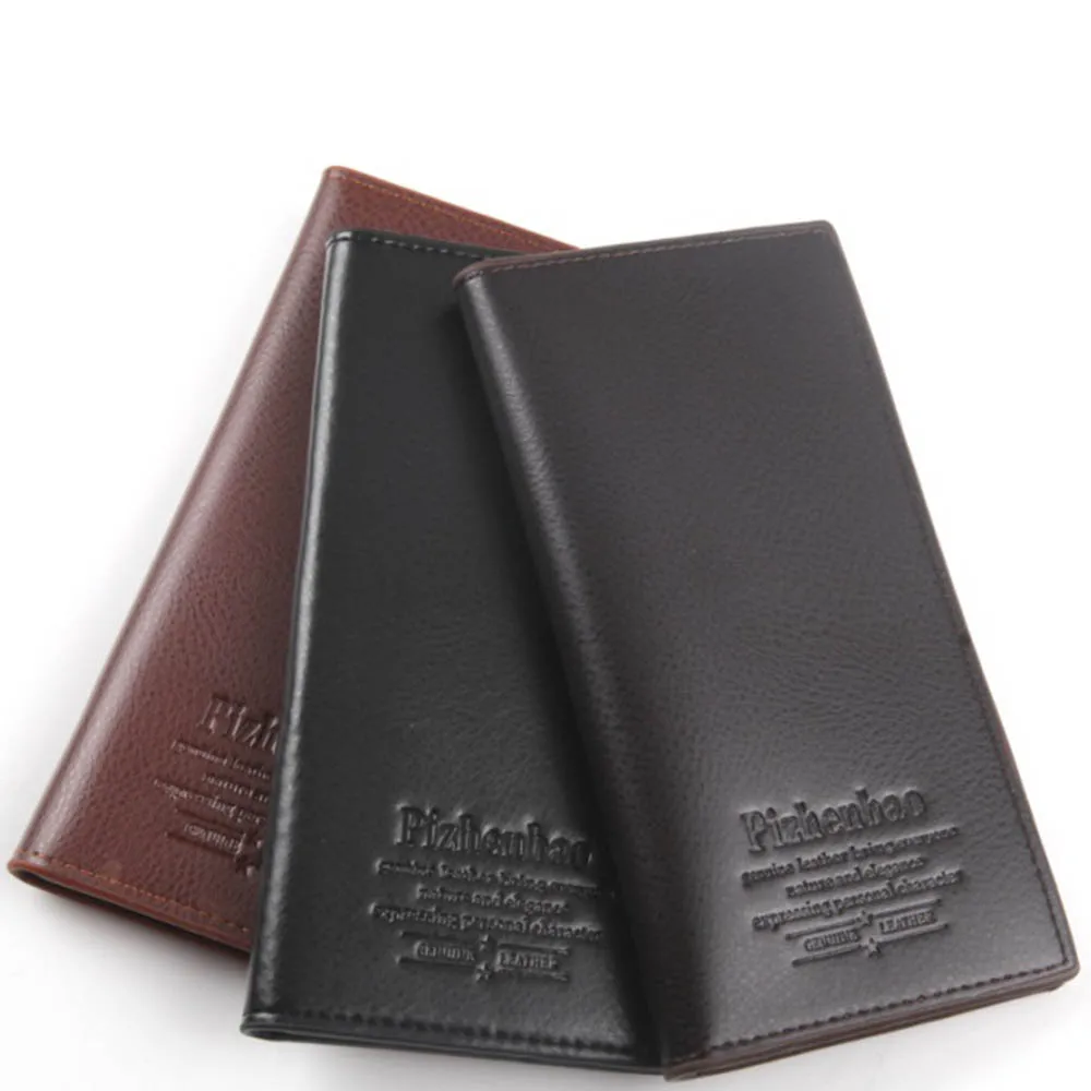 

Carteira Vintage Men's Key Card Card Case Cash Holder Wallets PU Leather Long Multi-card Male Small Wallet Coin Purse Hombre