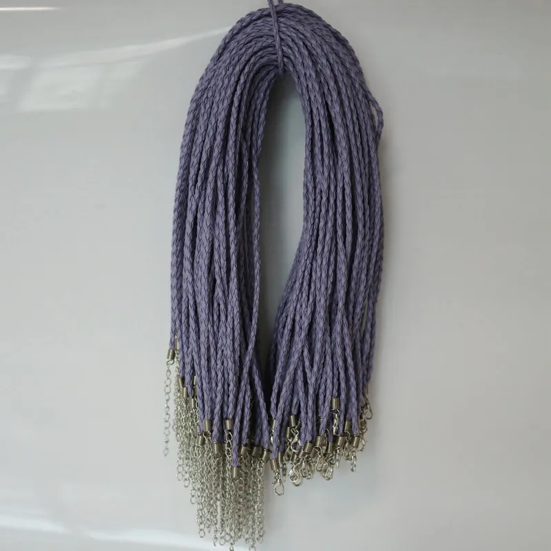 5 шт. омара застежками кожаные веревки для Кулон Цепочки и ожерелья браслет шнур Строка DIY Фурнитура для ювелирных изделий делает Интимные аксессуары - Цвет: purple 2