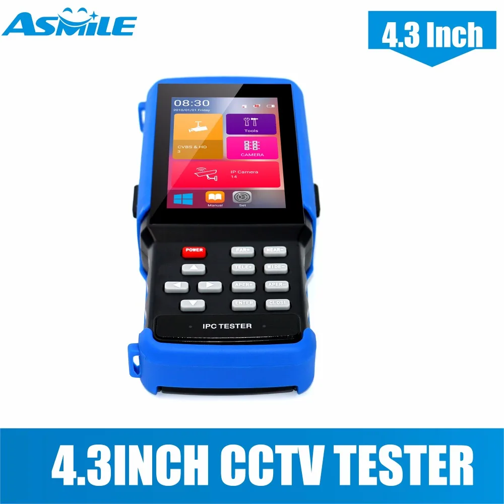 

4.3 INCH CCTV Monitor Tester IP Camera Tester AHD-TVI-CVI-Analog Portable Wristheld Camera Tester for K730S