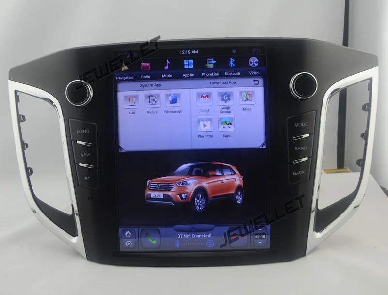 Discount 10.4" tesla style vertical screen android 8.1 Six core Car GPS radio Navigation for Hyundai ix25 Creta Cantus 2014-2019 3