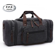 P.x Мужские Винтажные дорожные сумки большой емкости Холщовая Сумка портативная багажная Повседневная сумка Мужские выходные сумки P322