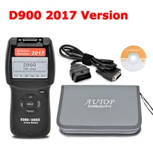 2017 Última Versión D900 OBD2 Escáner Herramienta de Diagnóstico del Lector de Código D900 CANBUS D 900 EOBD OBD2 Escáner Para Multi-coches
