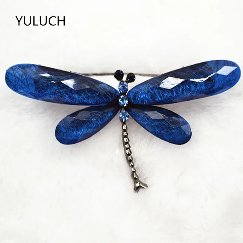 

Vintage Design Shinny 6 Colors Crystal Rhinestone Dragonfly Brooches for Women Dress Scarf Brooch Pins Jewelry Accessories Gift