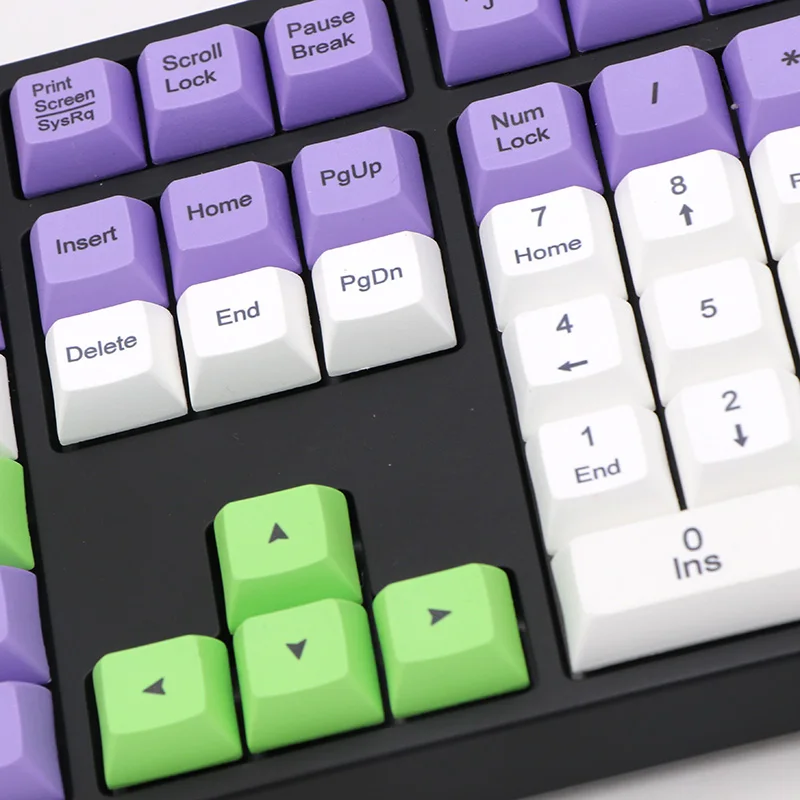 BGKP DSA Icecream Ethermal Dye Sublimation шрифты PBT keycap для проводной USB механическая клавиатура Cherry