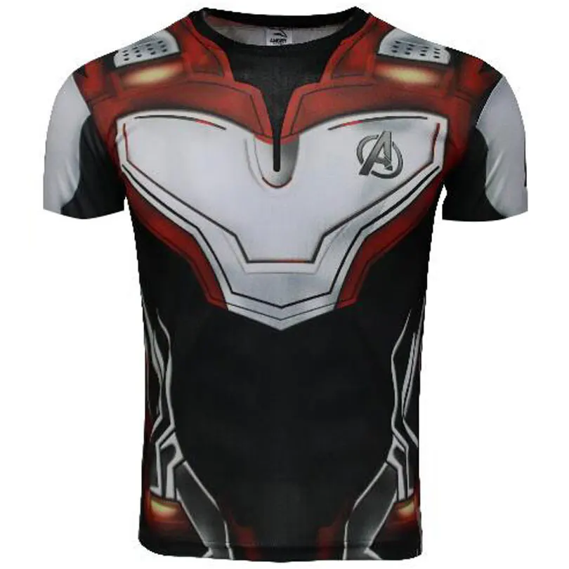 

Avengers Endgame Quantum Realm Battle Suit Cosplay Costume T-shirt Tee Top Unisex Tracksuit Tops Avengers 4 Movie T Shirt 2019