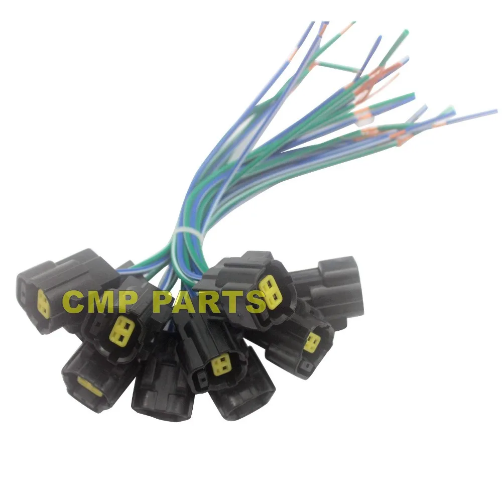 10pcs SK-8 Solenoid Valve Harness Plug 2 Lines for Kobelco Excavator 3 month warranty | Автомобили и мотоциклы