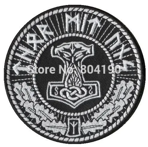 THORS Молот Мьёльнир патч фильм Байкер SKINHEAD ODINIST Тор ISD LOKI Викинг один MC Байкерская нашивка на жилет сзади куртки Аппликация