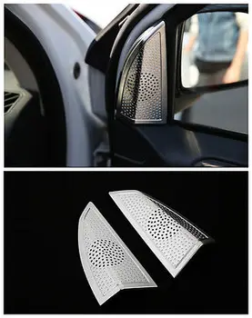 

Chrome Interior Door Triangle Speaker Cover Trim for JEEP COMPASS 2011-2015