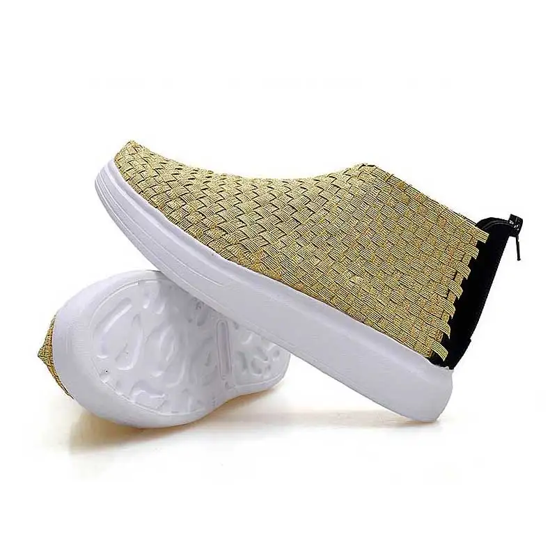 العلامة التجارية أحذية امرأة عارضة أزياء السيدات اليد محبوك رونينغ الأحذية حذاء رياضة النساء أحذية الإناث مريحة سكيت حذاء الخريف 2018
