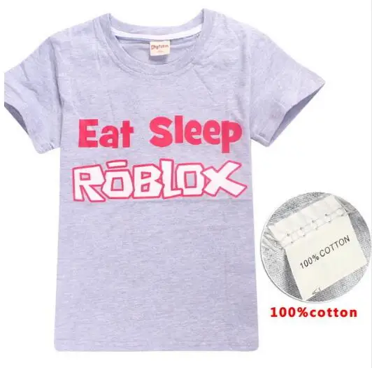 New Kids Roblox Tshirt For Girls 100 Cotton New Summer Fashion T Shirts Teenage Boys Tops Tees 2018 Children Clothes - 