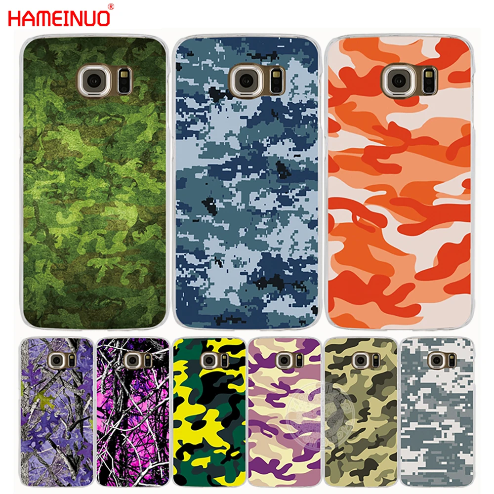 Hameinuo Army Green Camouflage Camo Cell Phone Case Cover For Samsung