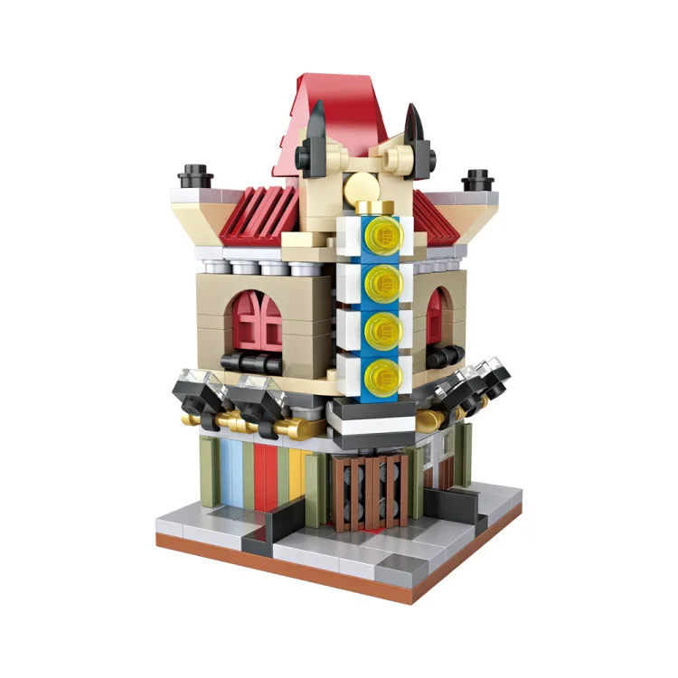 

LOZ Mini Blocks Plastic Street building store Small shop Building blocks Educational Kids toys Xmas Present 1505-1510