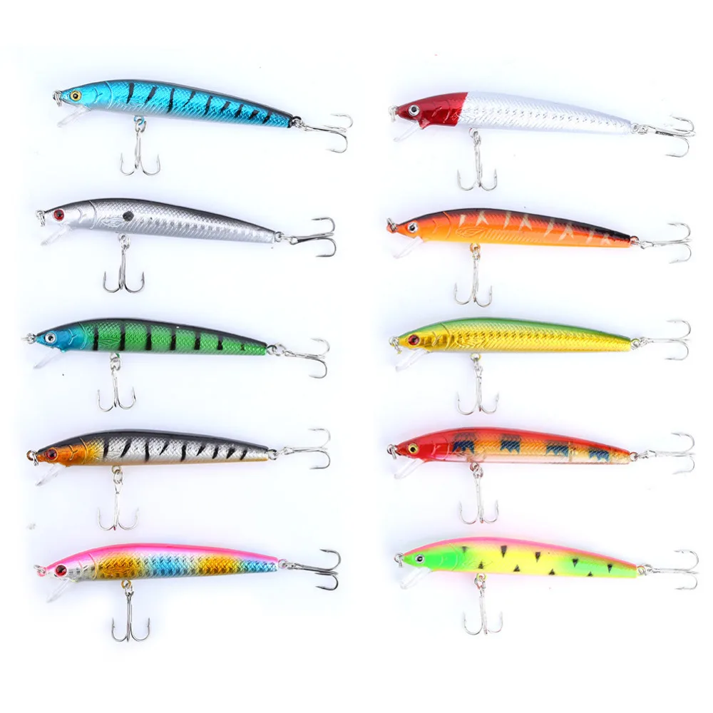 10pcs Large Carp Fishing Lure Jig Pencil Bait 95mm Crankbaits Double Sharp Treble Hooks Bass Tackle Fishing Accessories Kit 10pcs Large Carp Fishing Lure Jig Pencil Bait 95mm Crankbaits Double Sharp Treble Hooks Bass Tackle Fishing Accessories Kit