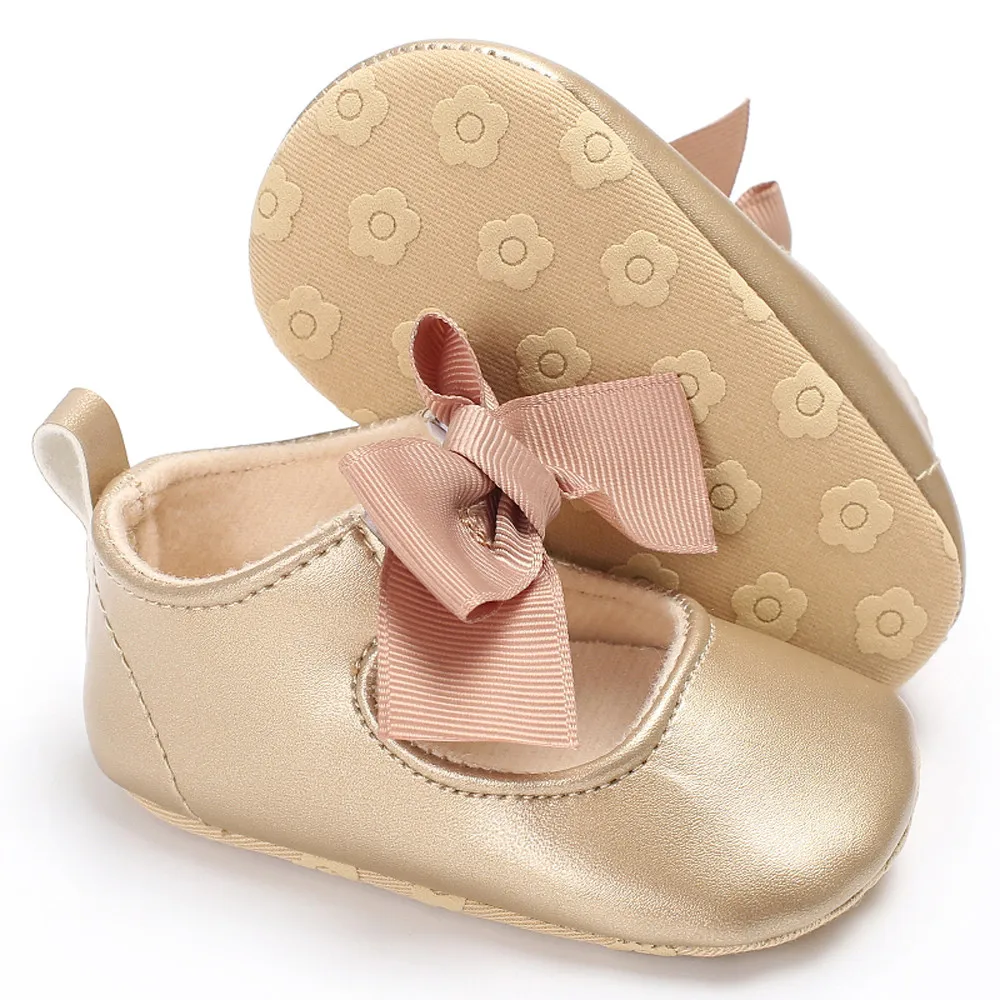 

Low Price Loss Sale Baby Bowknot Princess Soft Sole Shoes Toddler Sneakers Casual Shoes Toddler Shoes Baby Shoes 6.4