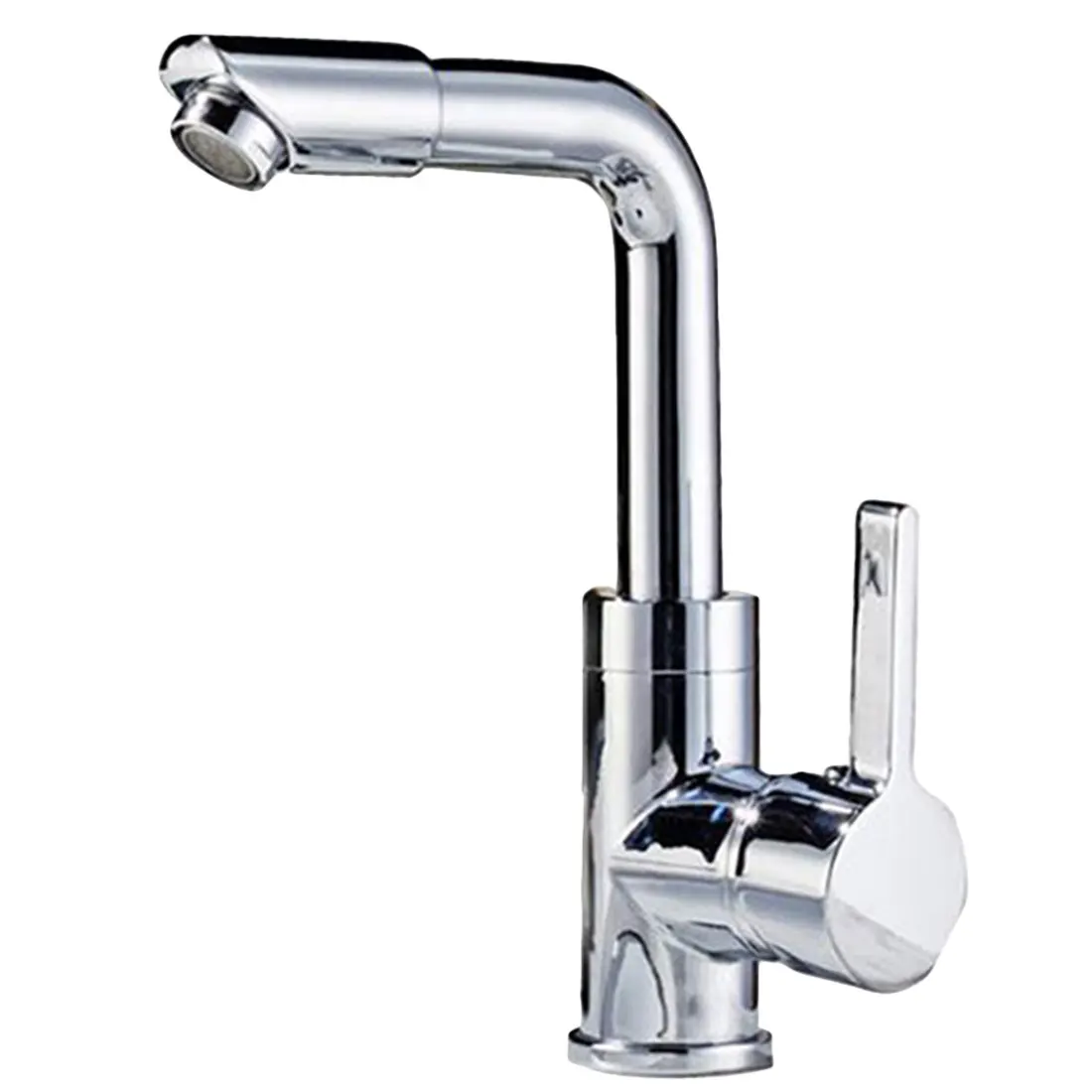 360 Вращающийся носик кухонный смеситель, латунный полированный кран с ...