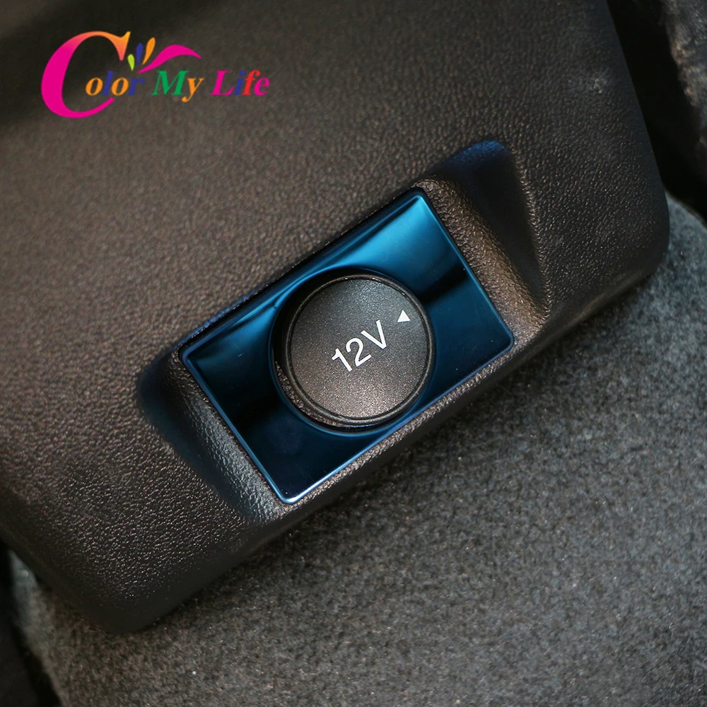 

Stainless Steel Rear Car Cigarette Lighter Lamp Switch Cover Frame Trim Fit for Ford All New Focus 2019 2020 Accessories