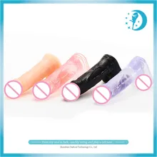Small Realistic Dildos Sex Toys Hollow Jelly Nature Flesh Fake Penis Crystal Erotic Toys Sex Products for Girls Women Couples