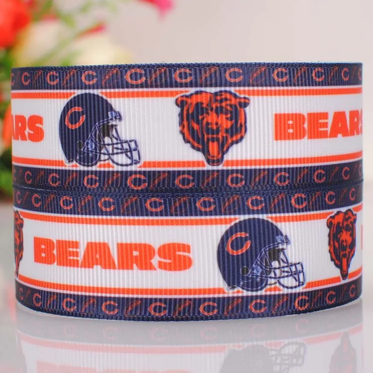 

10 yards 7/8 " 22 mm baseball team print grosgrain ribbon tape DIY handmade hairbow free shipping