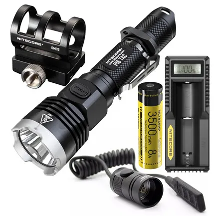 Тактический светильник NITECORE P16TAC P16 TAC для вспышки CREE XM-L2, максимальная дальность луча 1000 люмен, 300 м, уличный фонарь, поисково-спасательный светильник - Испускаемый цвет: Full Set