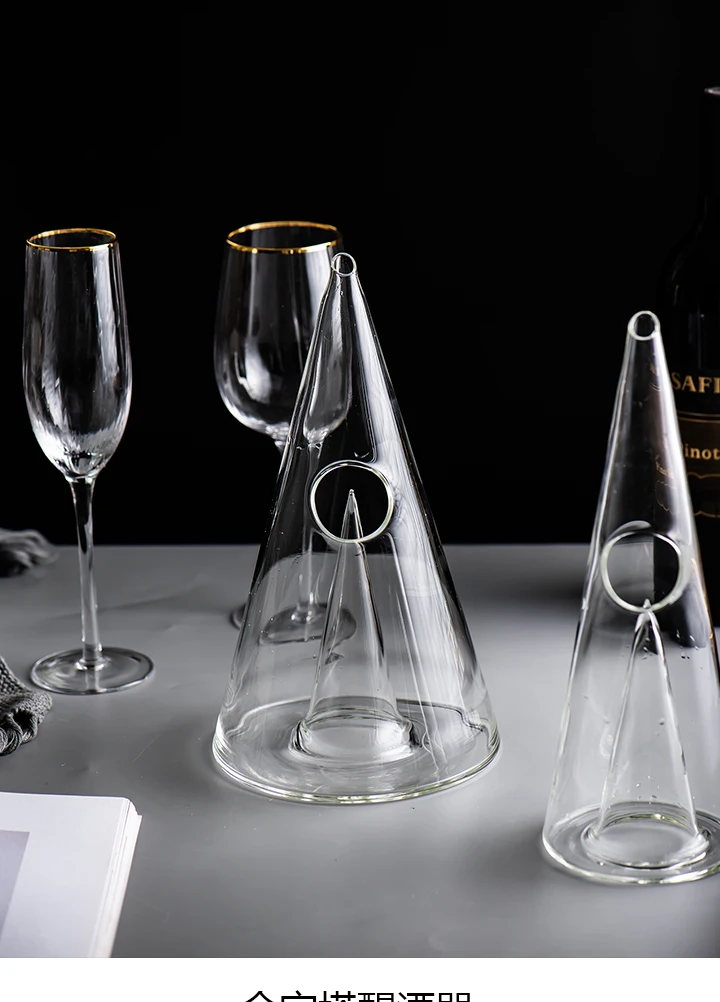 Креативный стеклянный графин для вина ручной работы, Хрустальный кувшин для красного вина, аэратор для бренди, бутылка для шампанского, для дома, ресторана, бара, поставщик