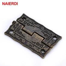 2PCS NAIERDI Antique Bronze Hinges Cabinet Door Drawer Decorative Mini Hinge For Jewelry Storage Wooden Box Furniture H 2pcs naierdi antique bronze hinges cabinet door drawer decorative mini hinge for jewelry storage wooden box furniture hardware