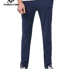 Пионерский лагерь Новое поступление весенние повседневные брюки Мужская брендовая одежда Брюки тренировочные мужские брюки высшего качества Темно-Синие Серые AZZ701003