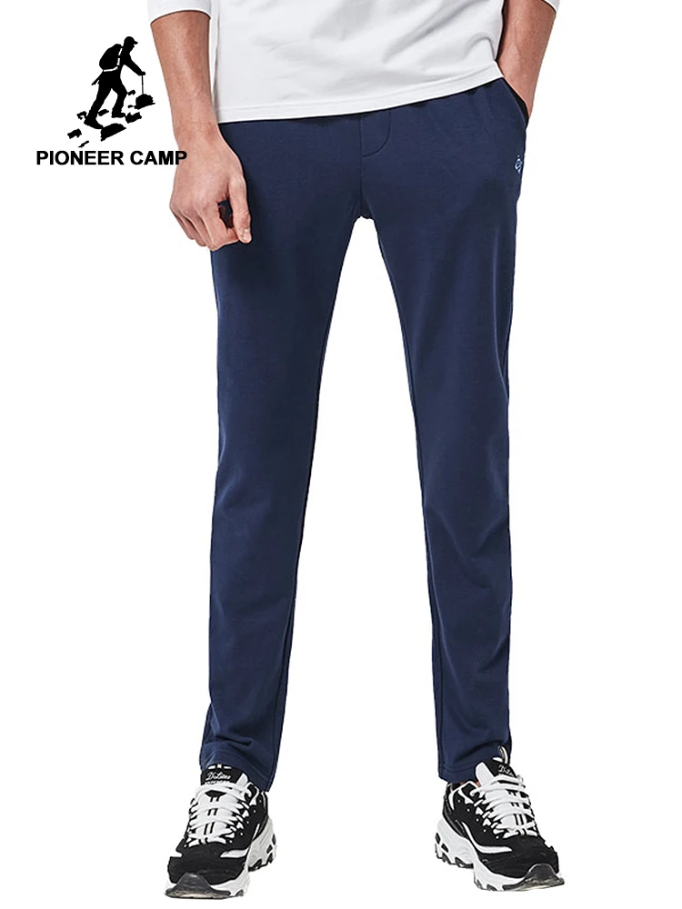Pioneer Camp New arrival Spring casual pants men brand clothing sweat pants male top quality trousers deep blue grey AZZ701003 Pioneer Camp New arrival Spring casual pants men brand clothing sweat pants male top quality trousers deep blue grey AZZ701003