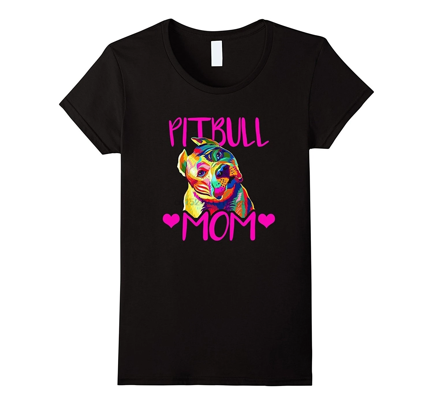 

Womens Pitbull Dog Mom T-shirt