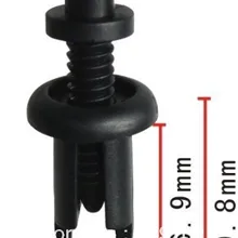 100 шт в наборе, переднего бампера пуш-ап-фон для фотографирования в технике Tye фиксатор для Lexus Ls400 1993 для селика& Supra 1989-на 90467-09096 Авто клипов