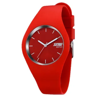 

New Women Watches Silicone Bracelet Waterproof Brand Wrist Watch Solid