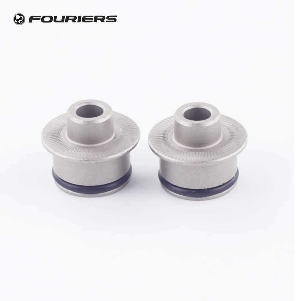 

Fouriers Hubs Adapters 15mm to 9mm QR Hub Conversion Adapter Front Wheel thru Axel Hubs Adaptor to Quick Release