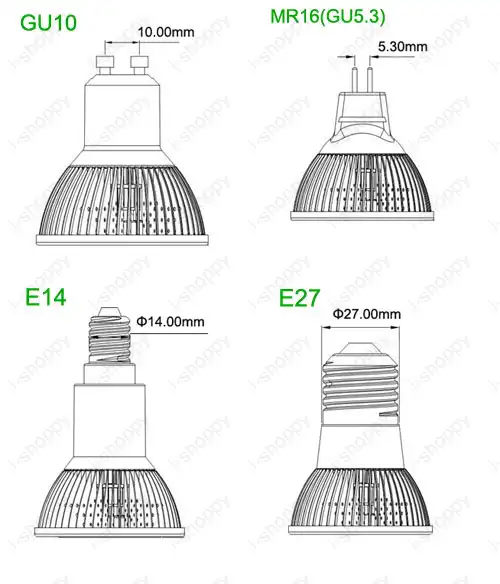 Сменная Светодиодная лампа E27/E14/GU10/MR16 560LM 7 Вт (эквивалент 60 Вт) COB|led light bulb|led bulb