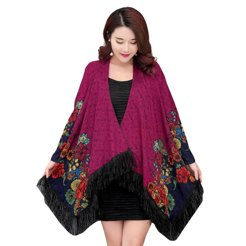 New  Jackets Coats Women 2019 Spring Floral Tassels Vintage Casual Lady Coats Chaqueta Plus Size L~4XL 5