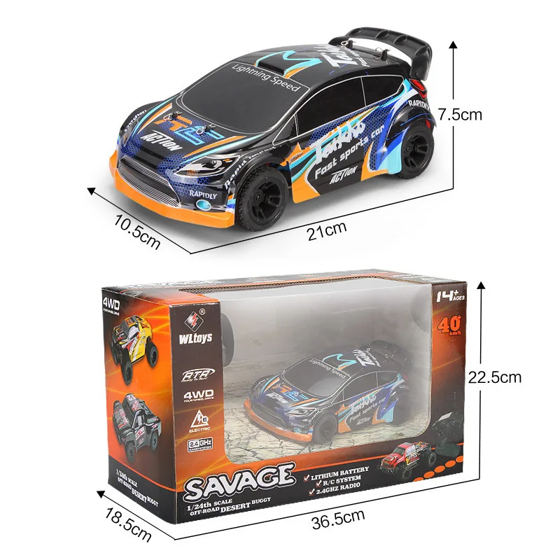 Оригинальный WLtoys A242 A252 1/24 4WD Электрический радиоуправляемый автомобиль
