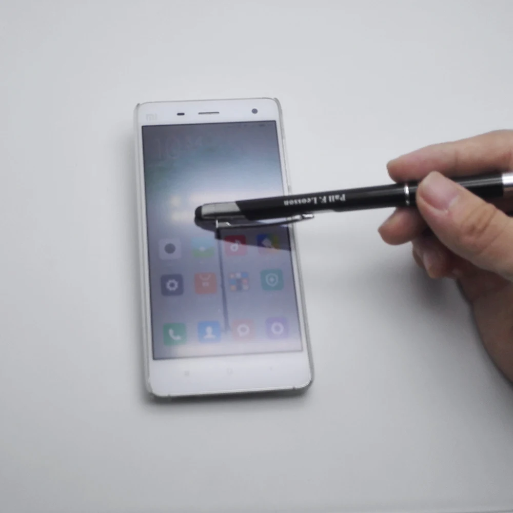 

150pcs a lot touch screen pen+writing pen+personalized logo+free shipping For anniversary party favors free shipping by DHL
